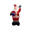 Kerstman met cadeau 2,5 meter